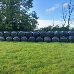 100 bales haylage 2025 double wrapped. 50eu per ba