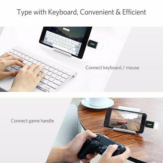 2 X Ugreen USB 3.1 Gen 2 (10 Gbps) Type-C (Male) to Type-A (Female) OTG Adapter/Convertor (Brand New/Warranty)
