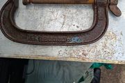 Large Old Record G Clamp Heavy Duty designed for Metalworking, Fabrication,  Woodworking, Postage Available
