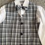 Boys 3 piece navy Communion Suit with shirt Image 6