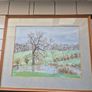 Tom Dunlop.Vintage watercolour by Tom Dunlop painting wood and glass framed Image 8