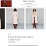 Reiss Long Wool Coat - Removable Faux Fur Collar - UK 10 BNWT RRP 475 Image 7