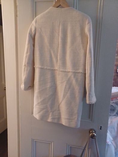 Zara cream coat