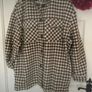 jacket bnwt brown check herringbone Shacket jacket size large Image 8