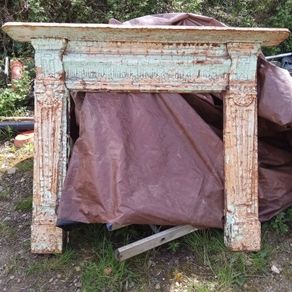 19th century cast iron fireplace surround