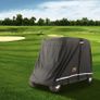 Black Golf Cart Rain Cover 4 Person Golf Cart Cover 283 x 120 x 170cm, 600D Waterproof, Portable Storage Cover with Zipper, Fits Most Golf Carts Image 3