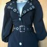 Rare Vintage Karen Millen Black Long Mac Trench Coat Image 10