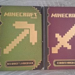Minecraft Hardback Handbooks Set Beginner's & Combat