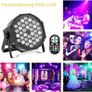 FREE EXPRESS SHIPPING 4 Pack LED Par Light, RGB 36 LED Stage Lights DMX7CH Control, 7 Modes Par Can Lights with Remote Control for Wedding Club Party Concert Bars Show Image 3