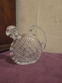 Edwardian Hand-Cut Crystal Whiskey Decanter