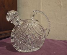 Edwardian Hand-Cut Crystal Whiskey Decanter