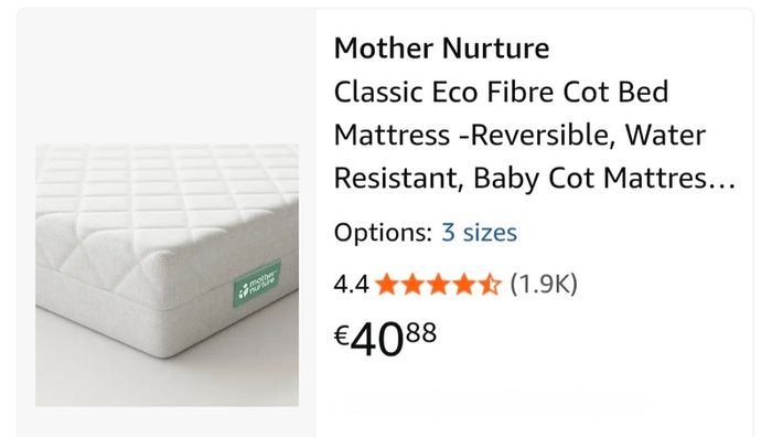 Brand new folding wooden baby bed with brand new mattress