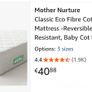 Brand new folding wooden baby bed with brand new mattress Image 2