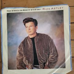 Rick Astley She Wants To Dance With Me 7 inch Single 1988 RCA