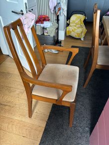 4 Teak Nathan Dining Chairs