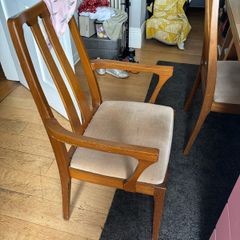 4 Teak Nathan Dining Chairs
