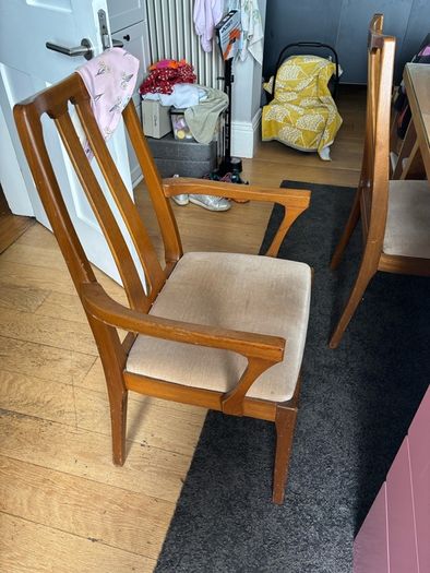 4 Teak Nathan Dining Chairs