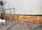 Timber sleeper retaining wall / Raise sleeper planter