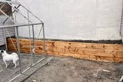 Timber sleeper retaining wall / Raise sleeper planter
