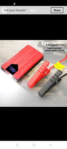 Jump Starter 12V 1000A Peak Current Car For Emergency Car Battery Jump Starter GOOD GIFT