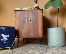 cabinet mid century vinyl cabinet