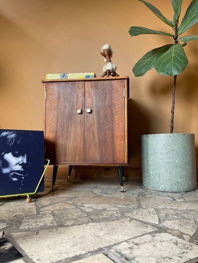 cabinet mid century vinyl cabinet