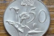 South African 50-cent coin 1970