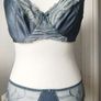 Fantasy Lily grey balcony bra size 38G 12euro and brief size M 6 euro BNWT Image 2