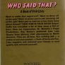 'Who Said That ' A Book Of Irish Lists Image 2