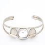 Mother Of Pearl Silver Bangle Image 4