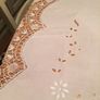 Stunning Hand crochet lace linen tablecloth. Image 4