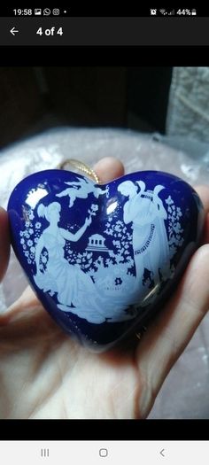 vintage heart shaped pomander