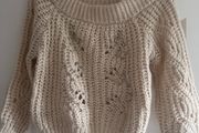 River Island Cream Jumper with Crystals