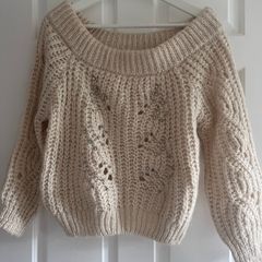 River Island Cream Jumper with Crystals