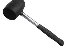 Via Mondo Steel Handle Rubber Mallet for camping