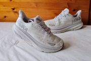 Hoka clifton 9 white Size 10 eu 44.5 in excellent condition