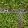 Antique Decorative Brass Wall Hooks Hook-Handcrafted Unlacquered Brass Hooks Image 5