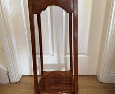 Vintage Solid Oak Plant Stand/Jardiniere Table - Two Tier