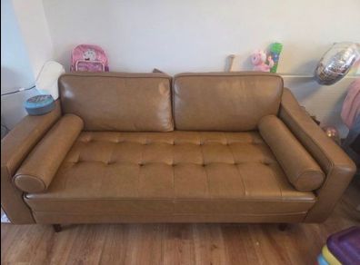leather sofa