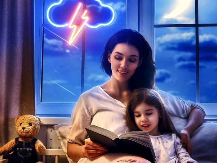Neon Sign, Acrylic Cloud Lightning Led Neon Light Wall Light Led Wall Decor, Battery or USB Powered Light Up Acrylic Neon Sign for Bedroom, Kids Room, Bar, Party, Christmas (FREE POSTAGE)