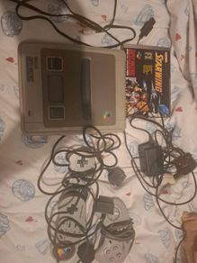 Super Nintendo SNES PAL Console Bundle (Spares/Repair) + Starwing + 3 Controllers