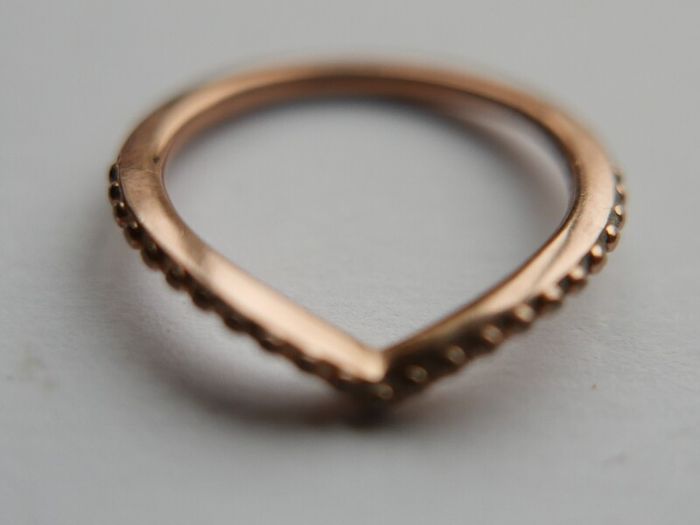Pandora ALE  14K 585 Rose Gold Plated Metal Ring size L1/2 - 1,5g