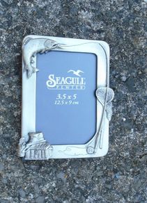 Vintage Seagull Pewter picture frame, Fishing themed frame, Picture frame, Home decor