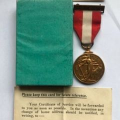 Irish Army Medal Emergency 1939/46 WW2