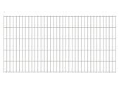 2D Garden Fence Panels 2.008x1.03 m 10 m (Total Length) Silver