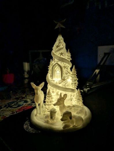 Christmas tree ornament with deer