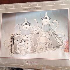 5 piece silver plated coffee set