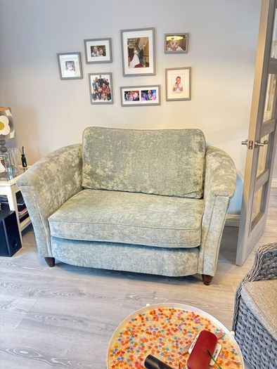 Light blue sofa