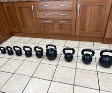 Large 118kg Metal Kettlebell Collection, Cheap!!