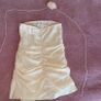 PrettyLittleThing cream dress matching neck tie Image 2